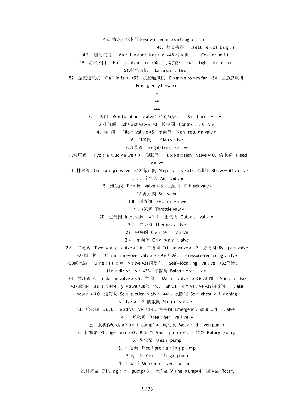 船舶實用詞匯 鼓風機及其在船舶系統中的作用